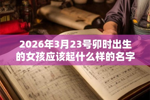 2026年3月23号卯时出生的女孩应该起什么样的名字