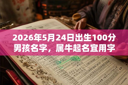 2026年5月24日出生100分男孩名字，属牛起名宜用字大全！