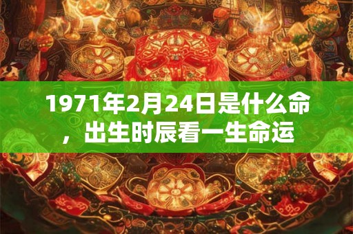1971年2月24日是什么命,出生时辰看一生命运 1971年2月24日是什么命,出生时辰看一生命运