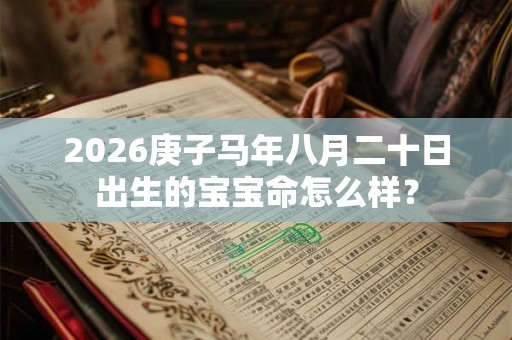 2026庚子马年八月二十日出生的宝宝命怎么样？