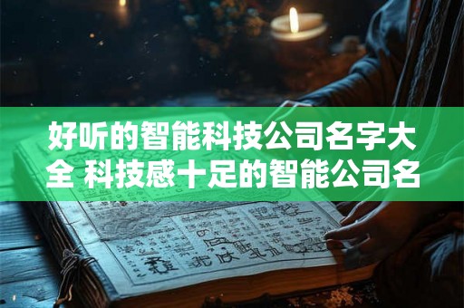 好听的智能科技公司名字大全 科技感十足的智能公司名字