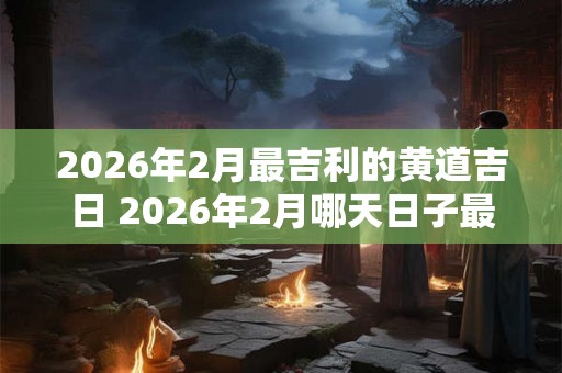 2026年2月最吉利的黄道吉日 2026年2月哪天日子最好