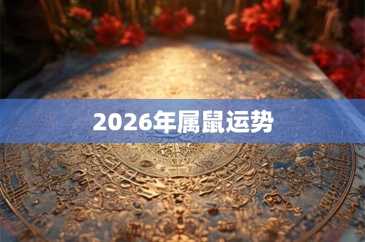 2026年属鼠运势