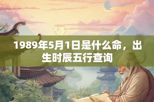 1989年5月1日是什么命，出生时辰五行查询