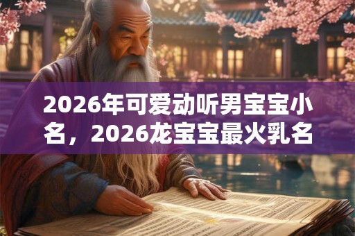 2026年可爱动听男宝宝小名，2026龙宝宝最火乳名
