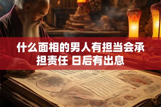 什么面相的男人有担当会承担责任 日后有出息 什么面相的男人有担当会承担责任 日后有出息