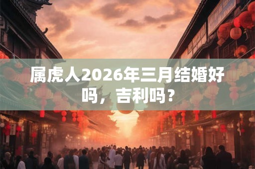 属虎人2026年三月结婚好吗，吉利吗？