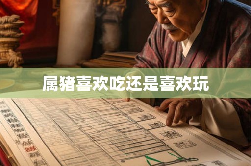 属猪喜欢吃还是喜欢玩