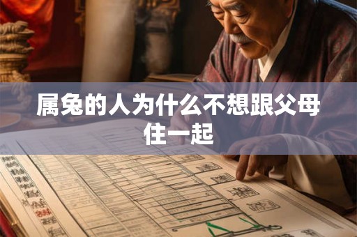 属兔的人为什么不想跟父母住一起