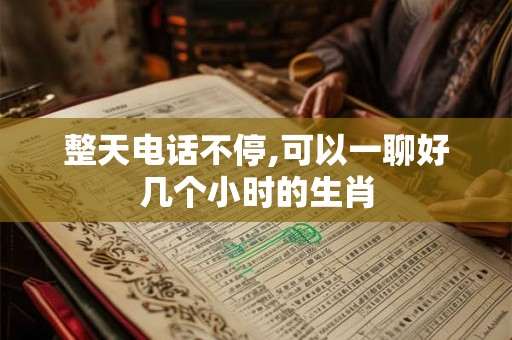 整天电话不停,可以一聊好几个小时的生肖