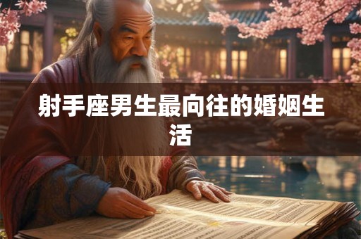射手座男生最向往的婚姻生活