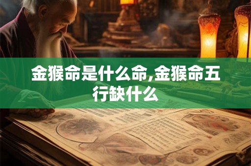 金猴命是什么命,金猴命五行缺什么