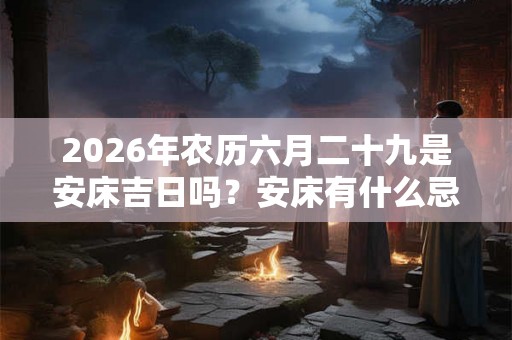 2026年农历六月二十九是安床吉日吗?安床有什么忌讳? 2026年农历六月二十九是安床吉日吗?安床有什么忌讳?