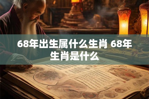 68年出生属什么生肖 68年生肖是什么