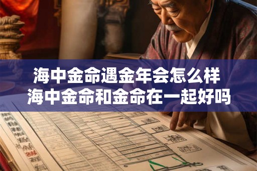 海中金命遇金年会怎么样 海中金命和金命在一起好吗