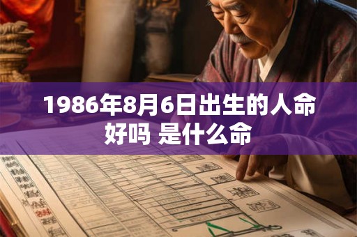 1986年8月6日出生的人命好吗 是什么命