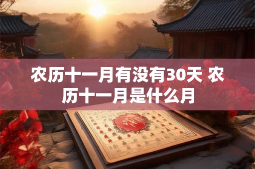 农历十一月有没有30天 农历十一月是什么月