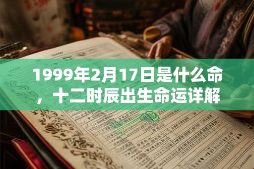 1999年2月17日是什么命，十二时辰出生命运详解