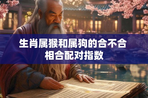 生肖属猴和属狗的合不合 相合配对指数 生肖属猴和属狗的合不合 相合配对指数