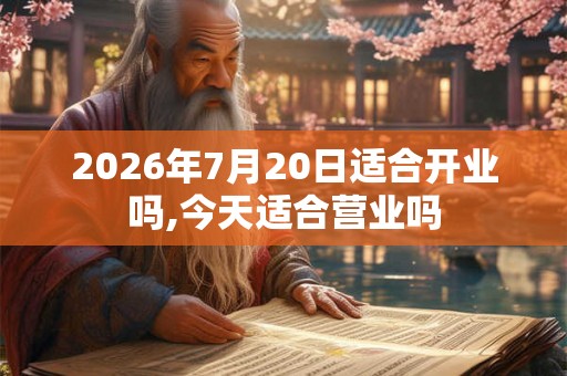 2026年7月20日适合开业吗,今天适合营业吗