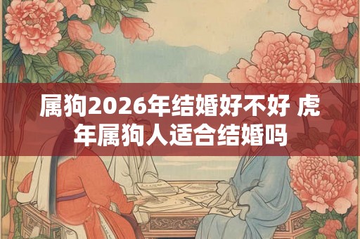 属狗2026年结婚好不好 虎年属狗人适合结婚吗 属狗2026年结婚好不好 虎年属狗人适合结婚吗