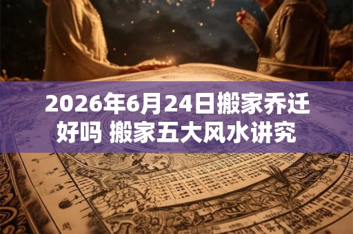 2026年6月24日搬家乔迁好吗 搬家五大风水讲究 2026年6月24日搬家乔迁好吗 搬家五大风水讲究