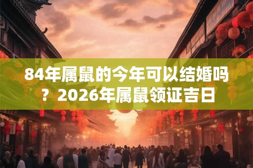 84年属鼠的今年可以结婚吗？2026年属鼠领证吉日