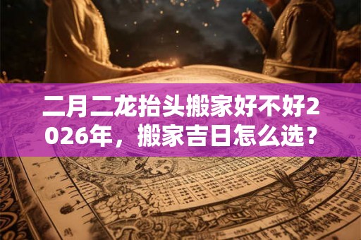 二月二龙抬头搬家好不好2026年，搬家吉日怎么选？