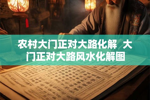 农村大门正对大路化解  大门正对大路风水化解图