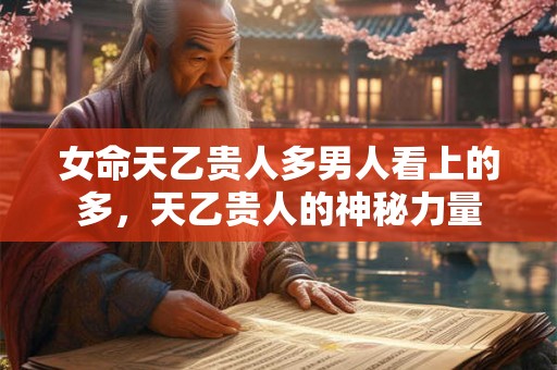 女命天乙贵人多男人看上的多，天乙贵人的神秘力量