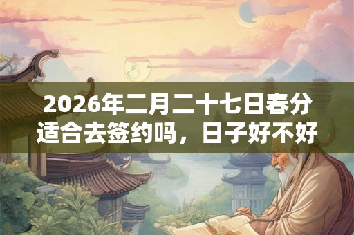 2026年二月二十七日春分适合去签约吗，日子好不好？