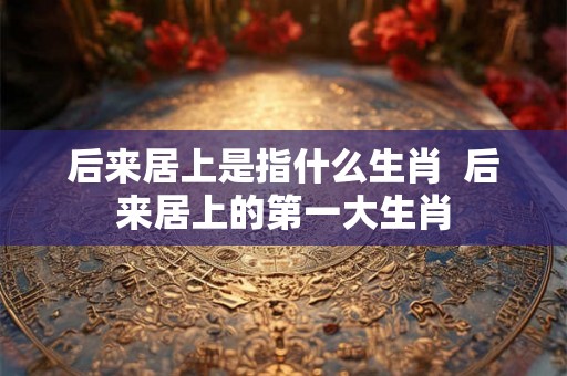 后来居上是指什么生肖  后来居上的第一大生肖