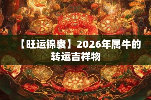 【旺运锦囊】2026年属牛的转运吉祥物