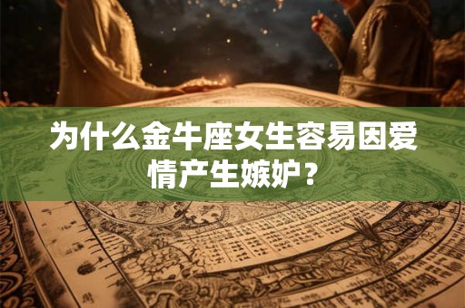 为什么金牛座女生容易因爱情产生嫉妒？