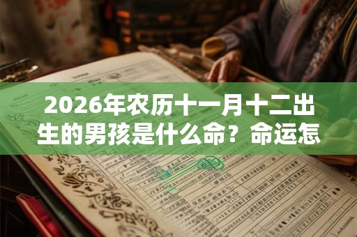 2026年农历十一月十二出生的男孩是什么命？命运怎么样？