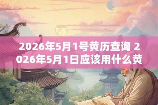 2026年5月1号黄历查询 2026年5月1日应该用什么黄历