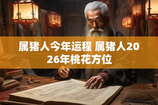 属猪人今年运程 属猪人2026年桃花方位