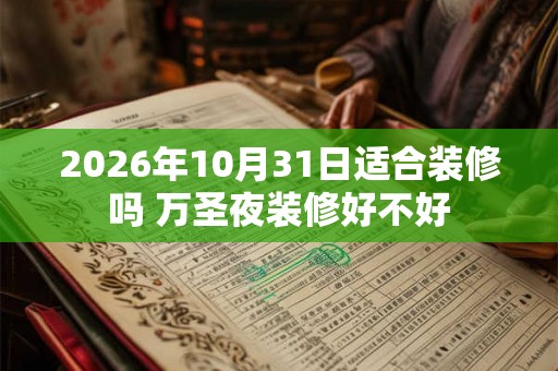 2026年10月31日适合装修吗 万圣夜装修好不好