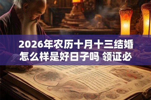 2026年农历十月十三结婚怎么样是好日子吗 领证必备证件