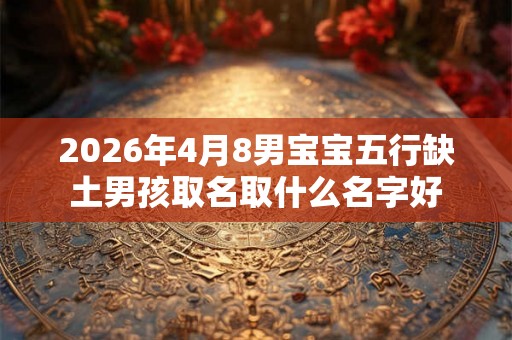 2026年4月8男宝宝五行缺土男孩取名取什么名字好 2026年4月8男宝宝五行缺土男孩取名取什么名字好
