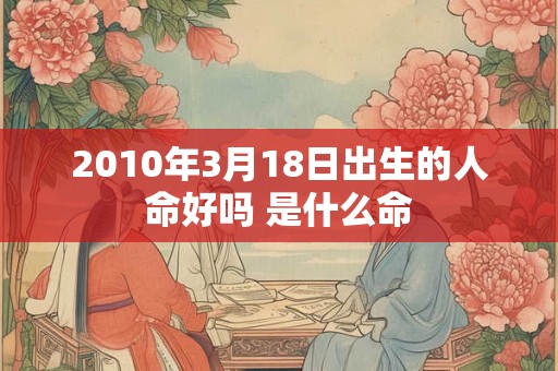 2010年3月18日出生的人命好吗 是什么命