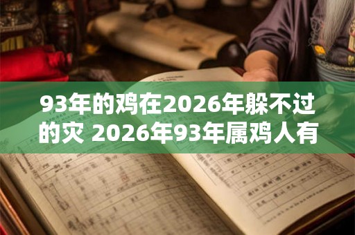 93年的鸡在2026年躲不过的灾 2026年93年属鸡人有何灾难