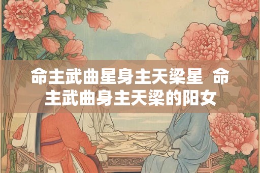 命主武曲星身主天梁星 命主武曲身主天梁的阳女 命主武曲星身主天梁星 命主武曲身主天梁的阳女