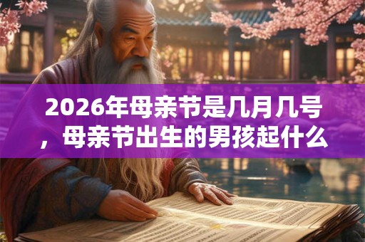 2026年母亲节是几月几号，母亲节出生的男孩起什么名字合适