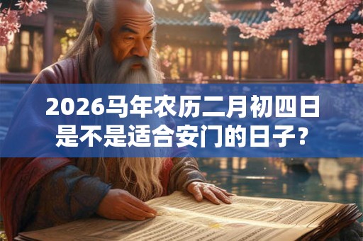 2026马年农历二月初四日是不是适合安门的日子？