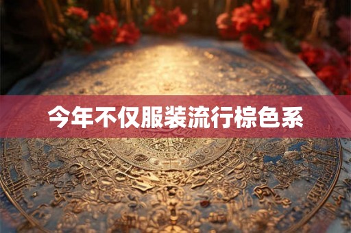 今年不仅服装流行棕色系