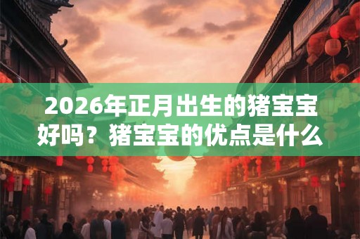 2026年正月出生的猪宝宝好吗？猪宝宝的优点是什么？
