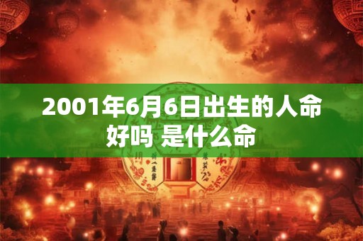 2001年6月6日出生的人命好吗 是什么命 2001年6月6日出生的人命好吗 是什么命