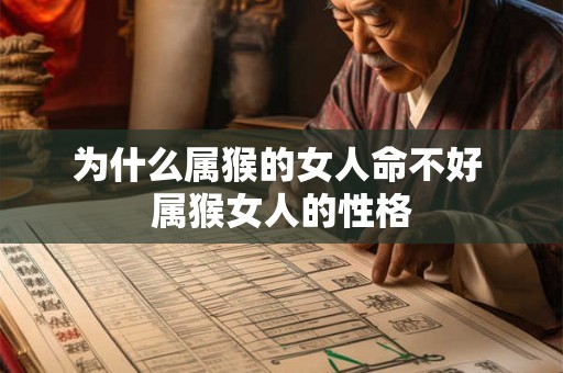 为什么属猴的女人命不好 属猴女人的性格 为什么属猴的女人命不好 属猴女人的性格