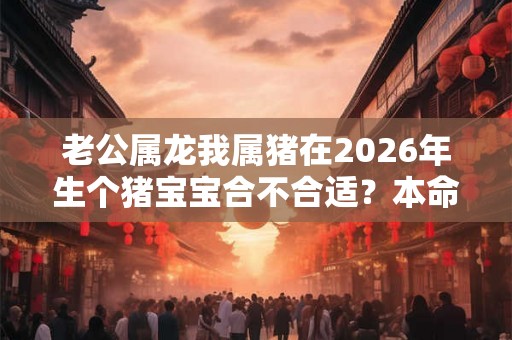 老公属龙我属猪在2026年生个猪宝宝合不合适？本命注意事项？